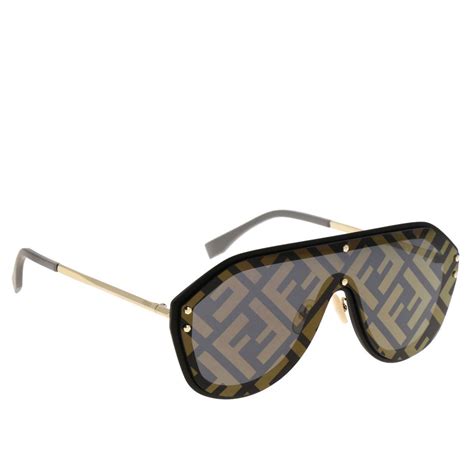 fendi black gold occhiali da sole vintage|Vintage Fendi Gold Sunglasses .